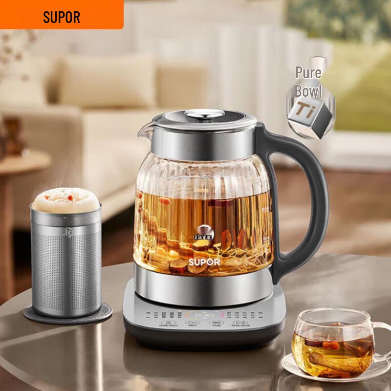 Supor 1.5L Pure Titanium Heating Plate Health Pot CN plug (adapter included)