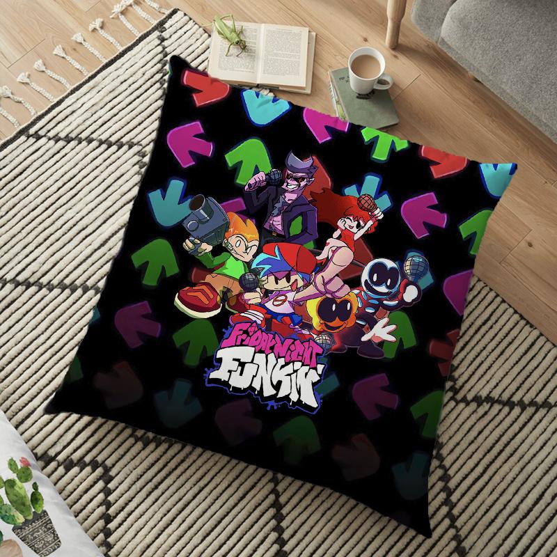 Friday Night Funkin Cushion Pillow Case Whitty Boyfriend Pillow Cover Lemon Demon Monster Living Room Decorative Pillow Kids Gift 45cm