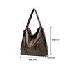 Women's Large Capacity Soft Leather Backpack & Crossbody Handbag - Korean Style