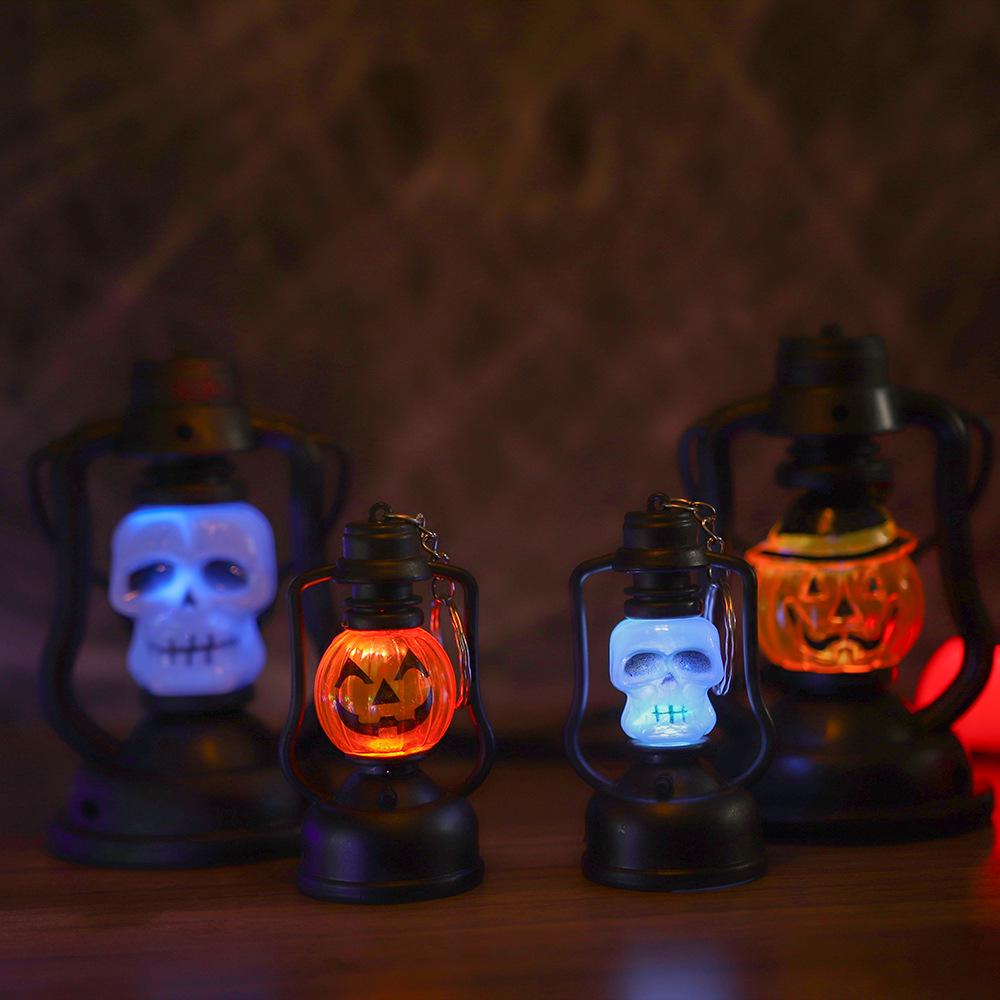 LED Halloween Lantern Set: Pumpkin, Ghost, Skull, and Kerosene-Style Candles