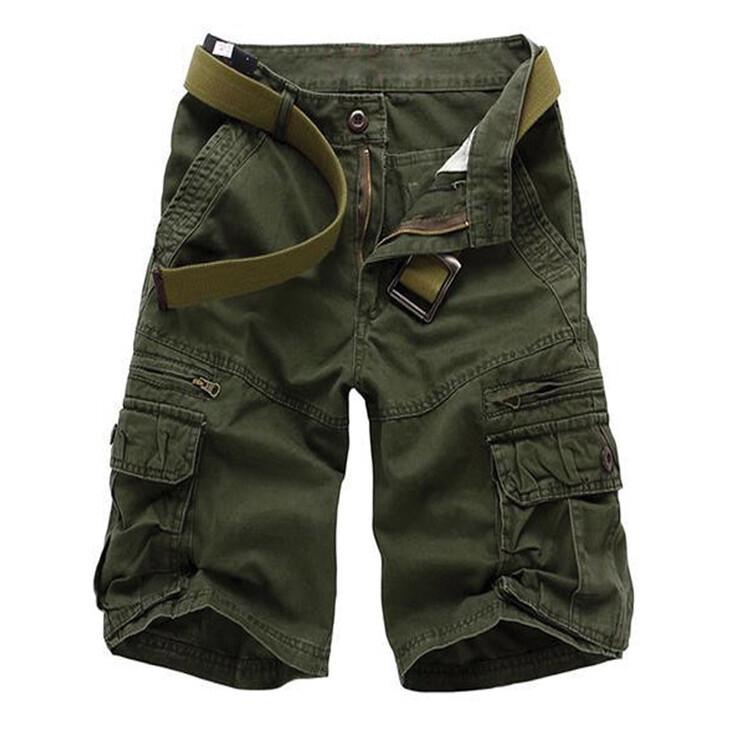 Men's Multi-Pocket Casual Mid-Length Workwear Shorts