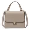 Detachable Shoulder Strap Gold Hardware Leather Tote Bag Women Handbags Gray 6240564