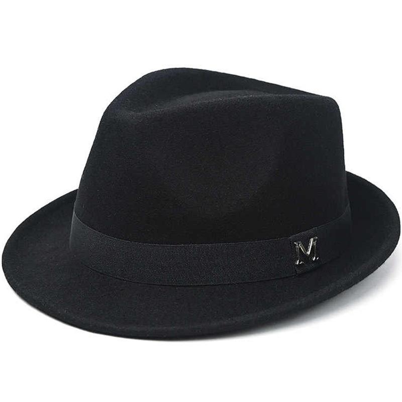 Nuovo cappello jazz in lana imitation cashmere autunnale e invernale, cappello jazz versatile in stile britannico europeo e americano, cappello ispessito antivento e caldo