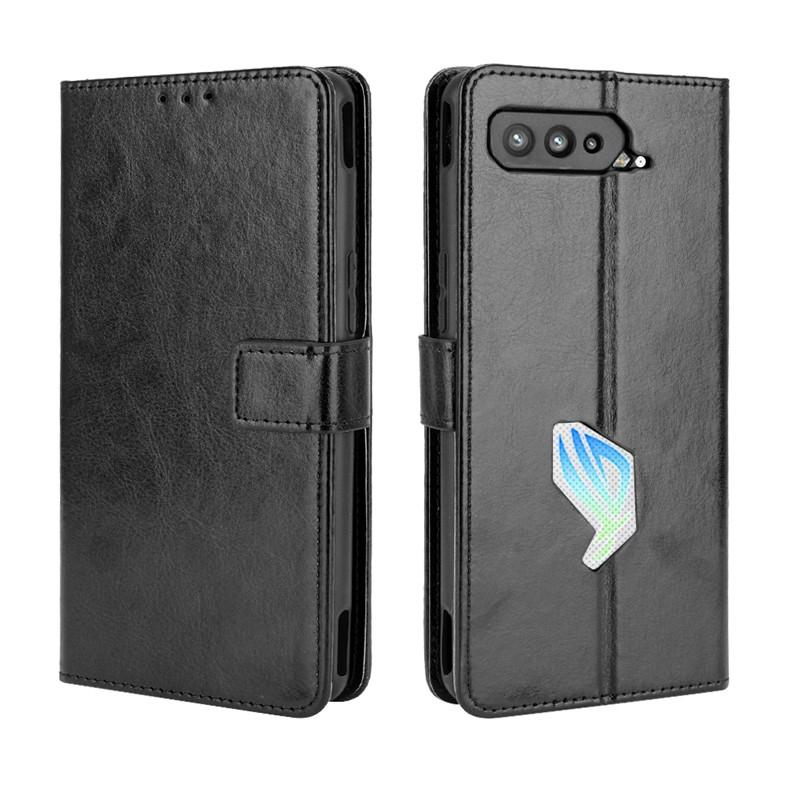 Buy For Asus ROG Phone 5 Casing PU Leather Wallet For Asus ROG 5 Case ...