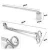 Lemfema Candle Candle Wire Stainless Candle Wire for Buddhist Altars and Home Set Extinguisher, Squeezer, Steel, Trimmer, Use, Silver, 2-Piece