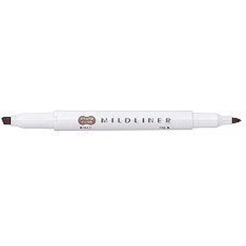 Zebra Mildliner Mild Highlighter, Brown, WKT7-ME