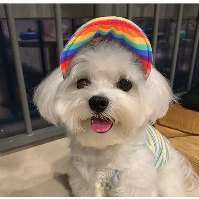 Chapeau pour chien de compagnie Chapeau pare-soleil Casquette de baseball Chapeau pour sports d'extérieur avec trous pour les oreilles Chapeau réglable pour animal de compagnie Pour chat Chiens de petite et moyenne taille
