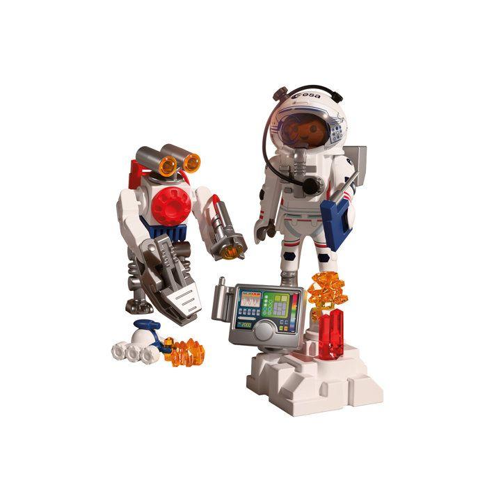 Playmobil 72014 Astronaute de l'ESA avec robot, L'espace, 42 pièces, dès 4 ans