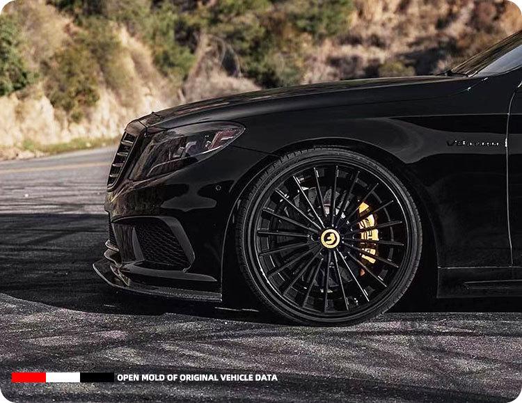 Mercedes W222 S-Class 14-17 AMG S65 Pre-Facelift Wide Body Kit: Front Bumper, Rear Bumper, Side Skirts