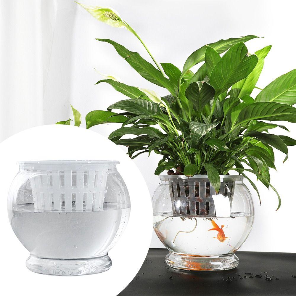 With Handle Hydroponic Planter Self Watering Soil Flower Pot Durable Lazy Plant Pot