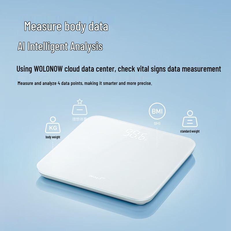 WOLONOW Smart Rechargeable Weight Scale (CN Version)