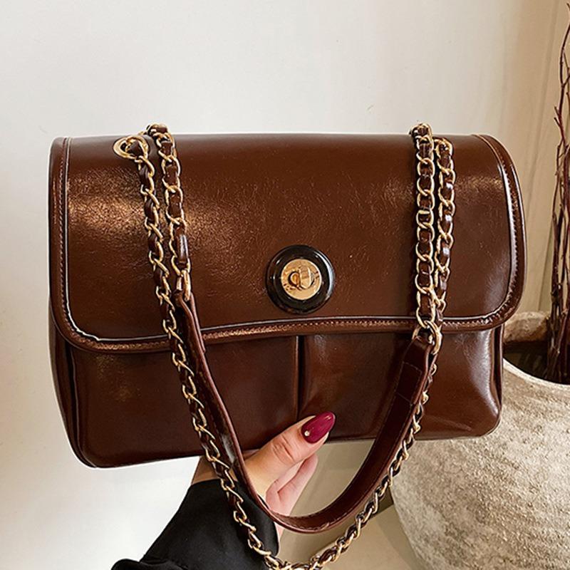 Niche atmospheric bag women's winter new leisure chain small square bag high value simple shoulder bag