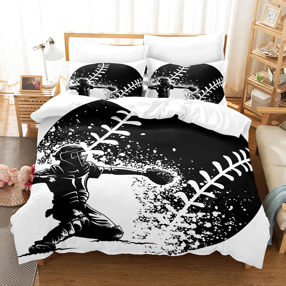 Passionate Sports 3D Printed Bedding Set Cozy Duvet Cover King Queen Twin Single Size Birthday Gift Boy Kid Bedroom Decoration