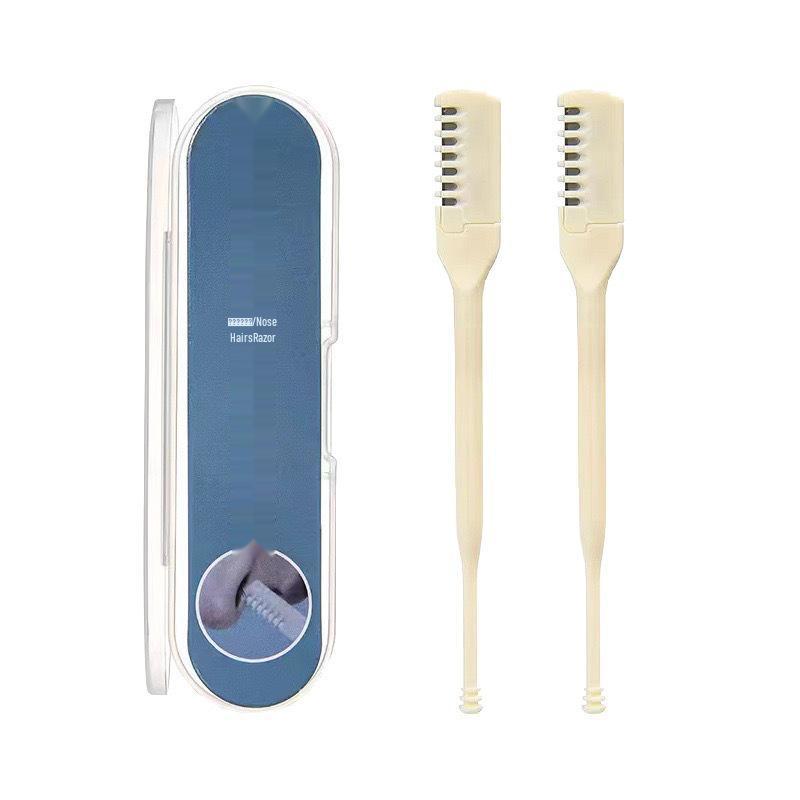 Men's Double-Sided Manual Nose Hair Trimmer - Safe, Easy-to-Clean Nose Hair Razor
