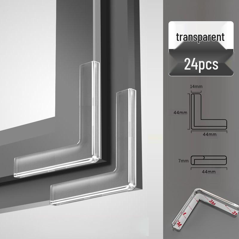 Aluminum Window Anti-Collision Silicone Corner Protector for Inward Opening Windows - Safety Right Angle Sleeve