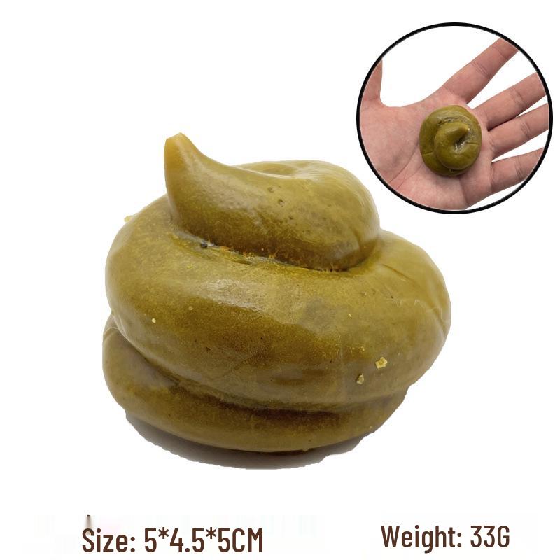 Realistic Soft Rubber Poo Toy - Stress Relief & Prank Gift for April Fools' Day