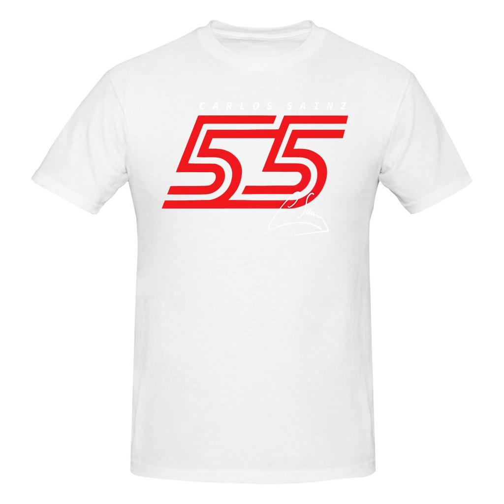 Anniversaire Drôle Unisexe Unisexe Carlos Sainz 55 Unisexe T-shirt Imprimé Unisexe T-shirt Shirt Musculation