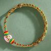 Dragon Boat Festival Tassel Pendant: Five-Color Pink Zongzi String with Gourd for Peace and Health