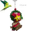 Vine Global Five-Pointed Star Bird Toy Colorful Dried Fruit Wood Block Hot Selling Cross-Border Pet Toy