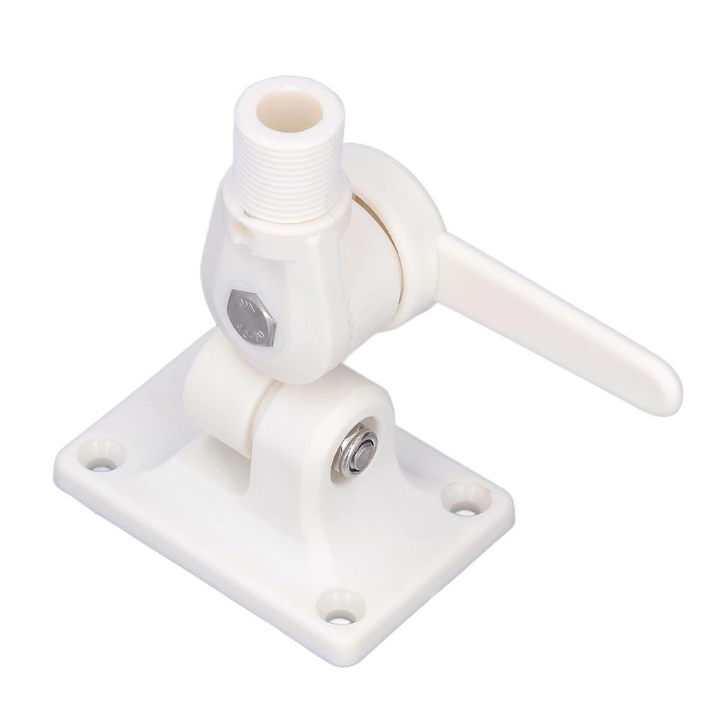 Marine Antenna Mount Adjustable Multifunctional ABS Dual Axis Ratchet Base for Boats