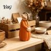 Cute Autumn Room Accents Resin Pumpkin Figure Ornaments for Home Decor, Miniature Holiday Gifts Friends Tabletop Decorations Thanksgiving Living