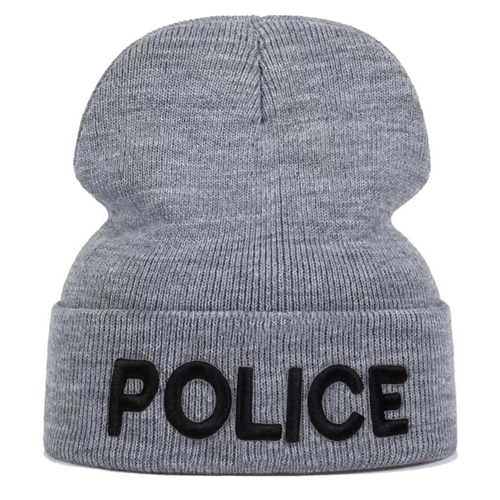 Winter Unisex Outdoor Warm Hat Fashion Letter Hip-hop Knitted Hats Cotton Beanies Cap Wool Caps