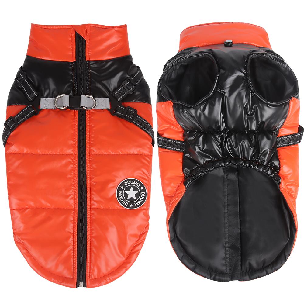 

Fashion Yorkshire Puppy Dog Coat Jacket with Harness Winter Warm Pet Clothes for Small Dogs Chihuahua Overcoat mascotas Clothing S-advise 1.5-2.5kg