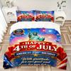 3pcs Independence Day Celebration Bedding Set, Includes One Quilt Cover and Two Pillowcases, Bedroom and Guest Room Decoration. T7231123