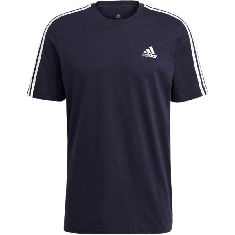 Adidas T Shirts Men s Navy Blue Crew Neck Moderate Straight Fit GL3734 J/3XO