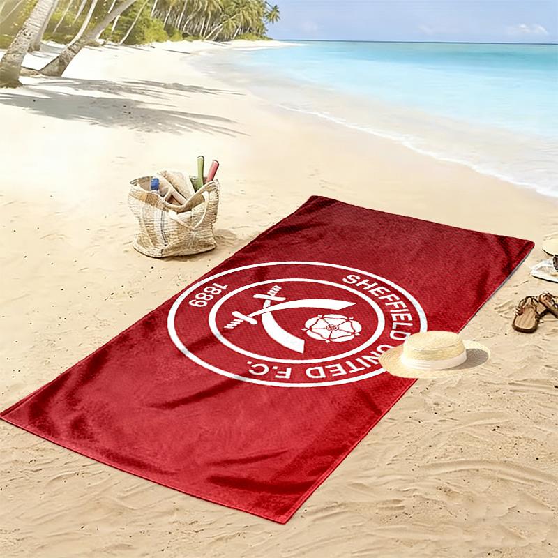 Sheffield United F.C Print Beach Towel, Large Soft Quick Dry Towel for Beach Camping Swimming