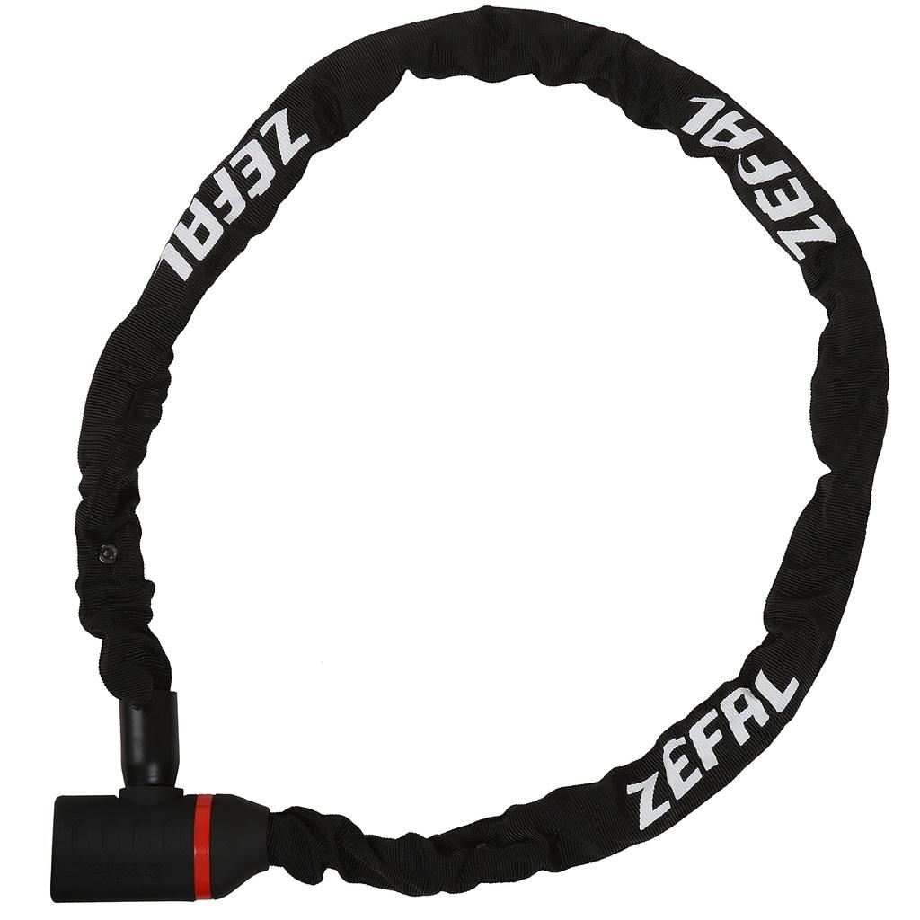 Zefal M14 Bicycle Chain Lock with Double Locking 120cm 4919 K-TRAZ System, Black, Long,