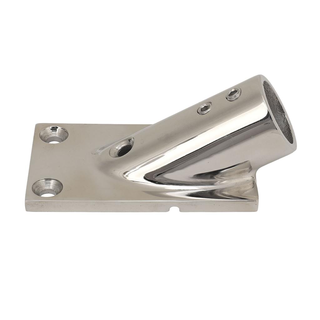 Båtrørbase Rektangulær 316 Rustfritt Stål Håndrekksrørbase Marinebeslag for Yacht 25mm 1.0in