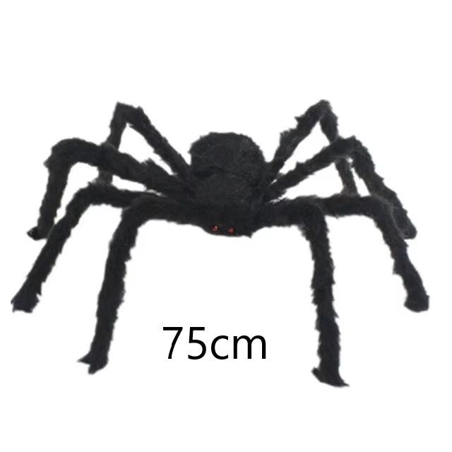 Halloween Decoration Prop Spider Horror Halloween Decoration Party Prop Outdoor Giant Spider Decoration 30-200cm Black Spider