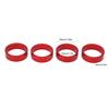 4 Pcs Aluminium Alloy   Headset Pad Bike Handlebar Stem Spacers 28.6x10mmCelsius1.13x0.39in for Mountain Bike Road Bike