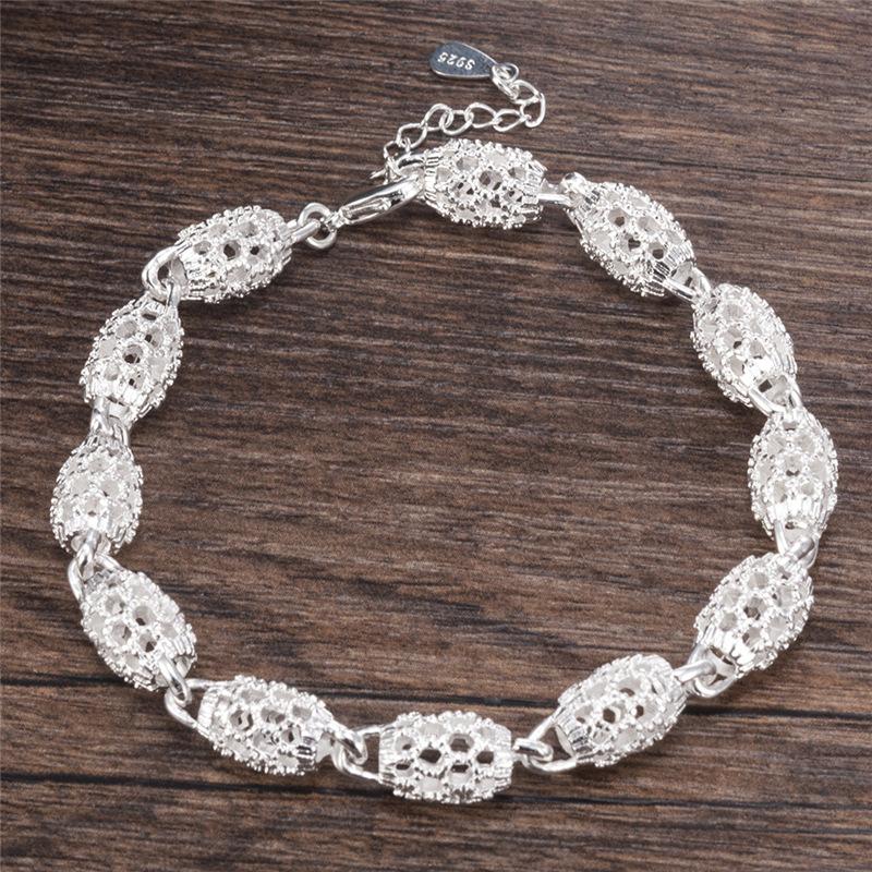 Fashion 925 Silver Bracelets For Women Luxury Original Designer Hollow Lantern Ball Charm Bracelets Beautiful Jewelry