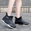 Women's Fashion Casual Anti Slip Waterproof Wear Resistant Midsole Rain Shoes Lightweight Rubber Shoes