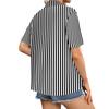 Chemise à manches courtes boutonnée pour femme - Coupe décontractée, blouse décontractée avec col, parfaite pour l'été