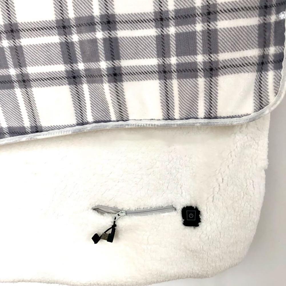 Electric Blanket 3 Heat Settings Wearable Electric Warm Shawl Multifunctional Soft Cold Protection Home Office Back Knee Warmer