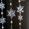 Sneeuwvlok Ornamenten Voor Kerstboom Decoratieve Hangende Hanger Kerst Kerstboom Decoratie Ornamenten Acryl Sneeuwvlok