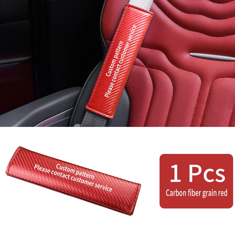 2026 Hot Sticker Car Seatbelt Shoulder Protector Cover Carbon Fiber Safety Belt Shoulder Cover Padding Pad For VW Volkswagen GTI
