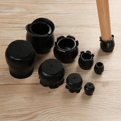 4Pcs Cups Round Bottom Socks Non-Slip Covers Silicone Pads Furniture Feet Chair Leg Caps