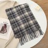 Luxury Brand Cashmere Women Plaid Scarf Winter Warm Shawl and Wrap Bandana Pashmina Female Foulard Square Thick Blanket Poncho