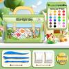 Kaba Bear Lightweight Non-Stick Colored Clay Set for Kids - Includes Safety Knife Tool for DIY Creations