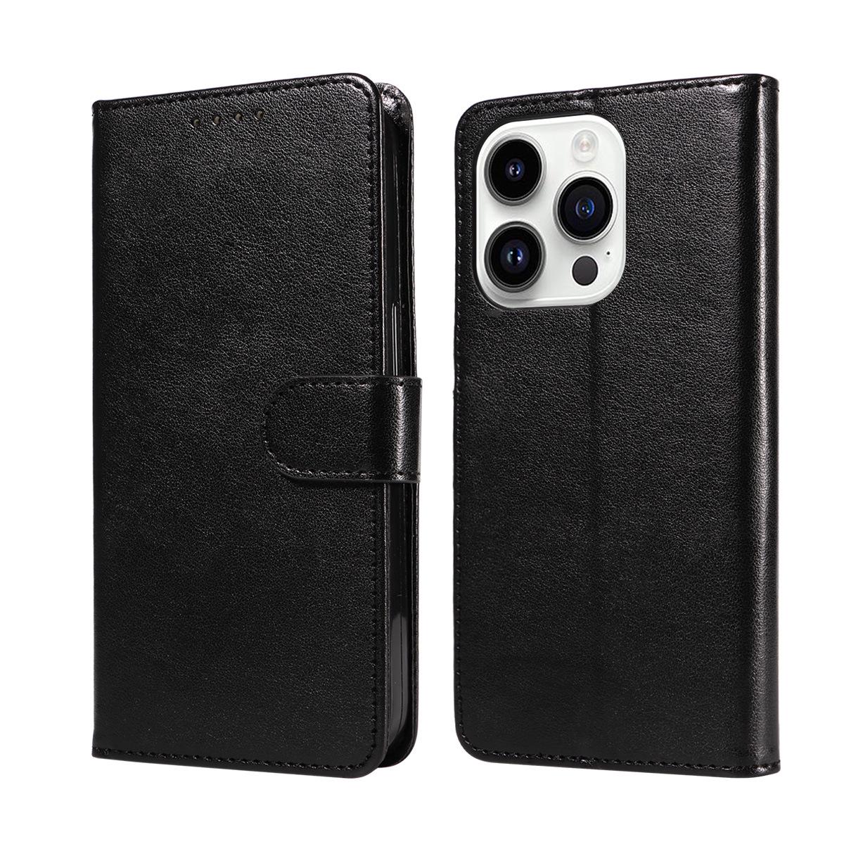 

iPhone 14 Leather Wallet Case with Card Slot, Anti-Demagnetization, Fits Apple 13, S23 iPhone 13 Pro чорний
