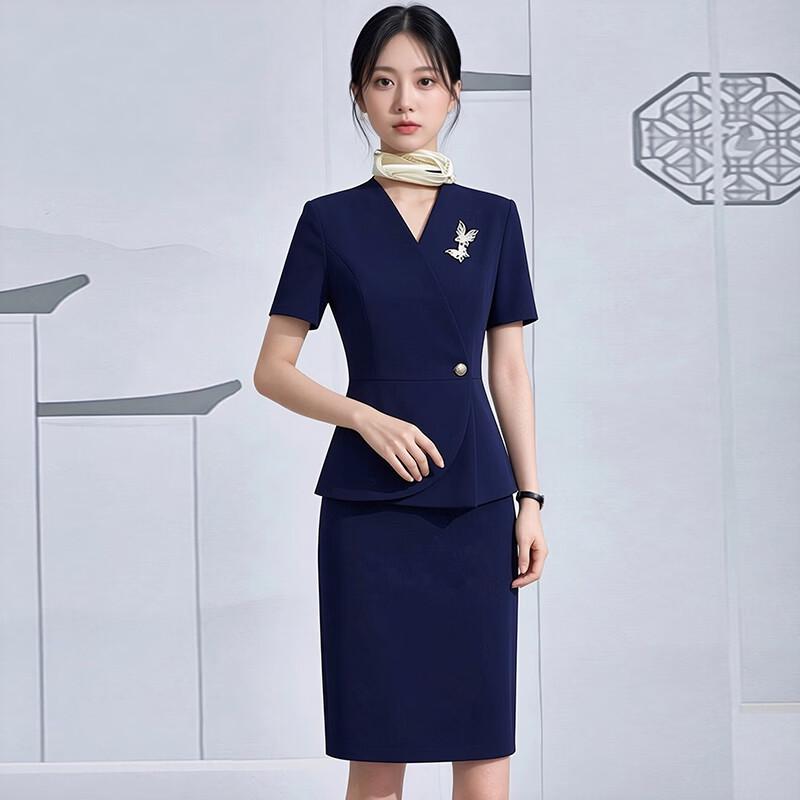 Women s Summer Short-Sleeve Business Suit Set M