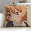 anime Im Quitting Heroing Cushion Cover Soft  EasyWash Pillow Case  Versatile for Couch Bed Travel and Office