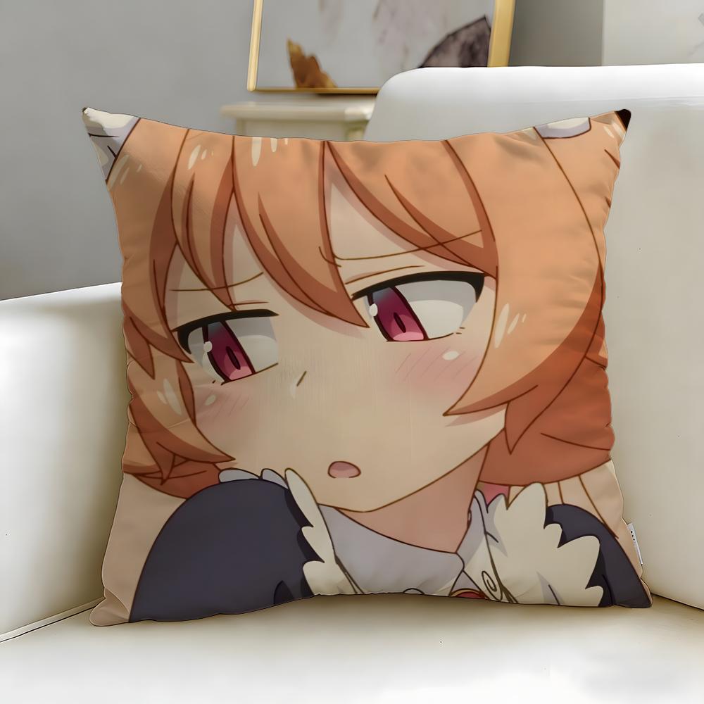 Anime Ich gebe das Heldenleben auf Kissenbezug Weich Leicht zu Waschen Kissenhülle Vielseitig für Sofa Bett Reise und Büro