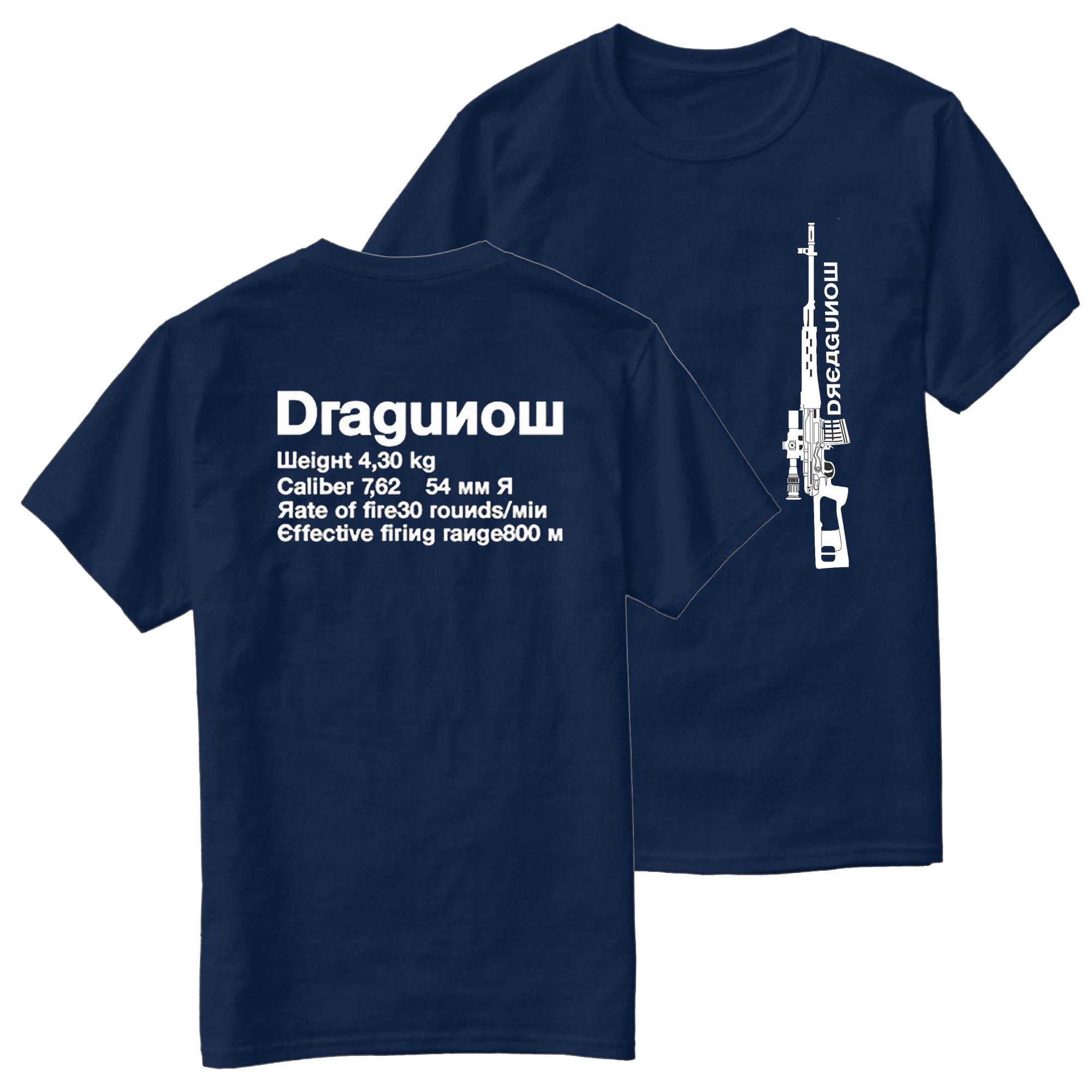 

SVD Dragunov Sniper Rifle TShirt New 100 Cotton ONeck Summer Short Sleeve Casual Mens Tshirt Size S3XL 4XL