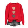 Women's Casual Fashion Valentine's Day Print Long Sleeve O,Neck Sweatshirts Pullover Top