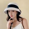 Japanese Bow UV Protection Fisherman Basin Hat Summer Wide Brim Sun Hat Travel Sun Protection Shade Straw Hat Women